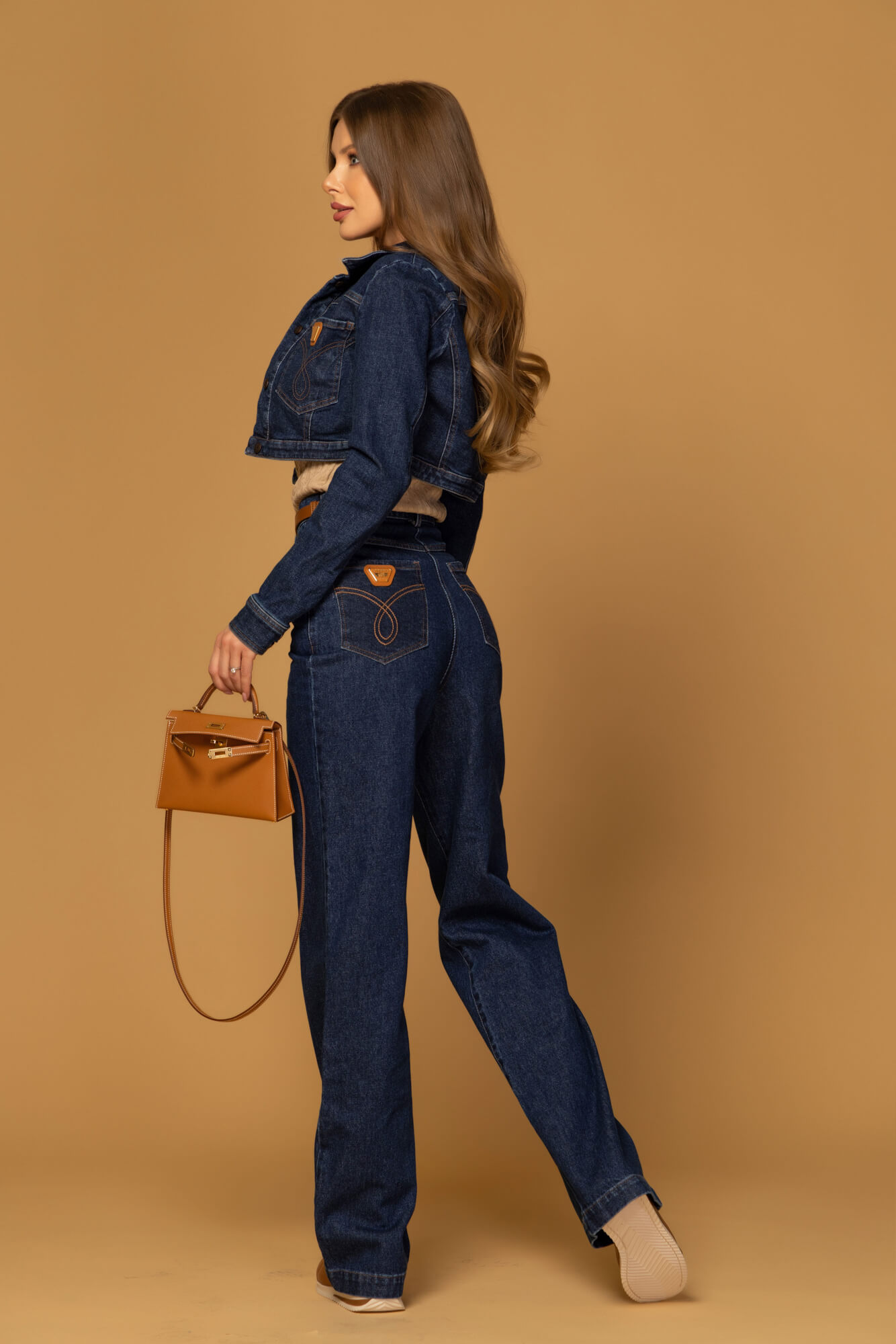 Denim Society Blugi drepți - Dark Blue - Imagine 16