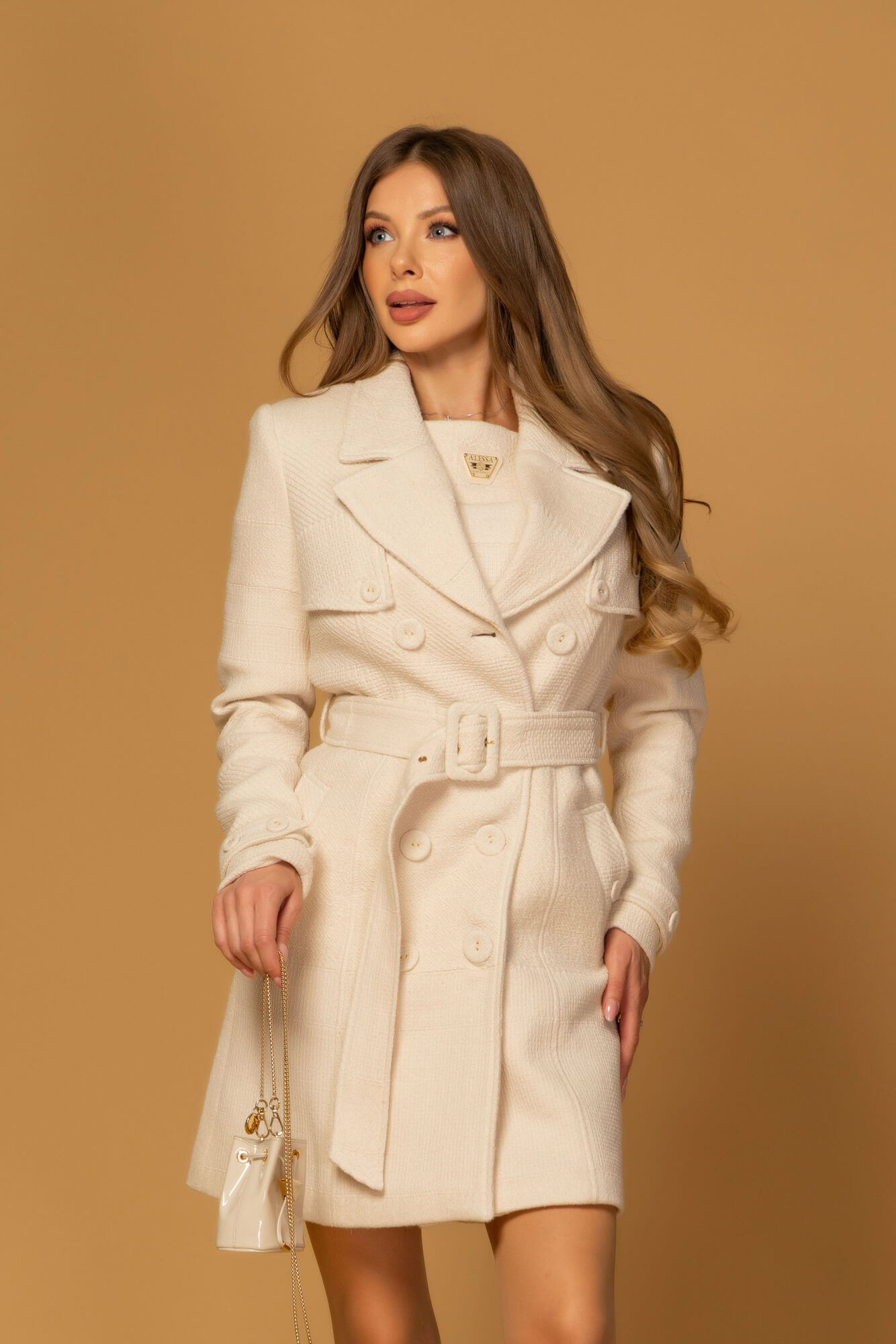 Luxury Elegance Тренч - Soft Beige - Изображение 18
