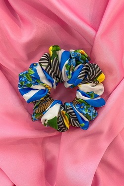 Keep on shining скрънчи синьо - малко