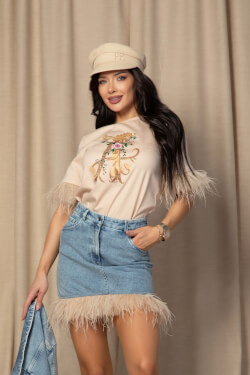 Feathered Aura T-Shirt От Памук - Soft Shell