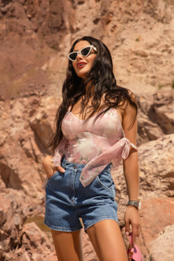 Denim Passion Blugi Scurți - Medium Blue