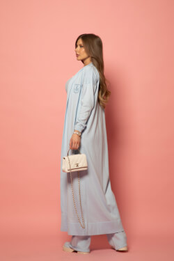 Pastel muse Дълга Жилетка - Light Blue