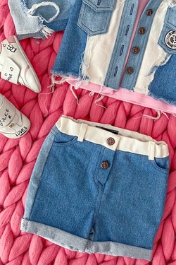 Feel This Moment mini Къси Дънки - три цвята