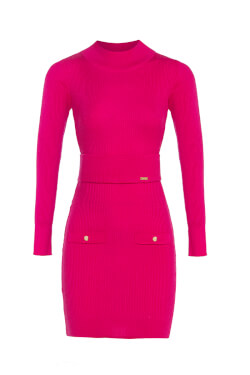 Young Forever Рокля Плетиво - Фуксия