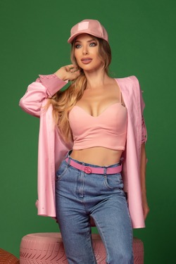 What A Delight Кроп-Топ - Пудра