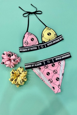 She Baller Бански Бикини С Ниска Талия - pink