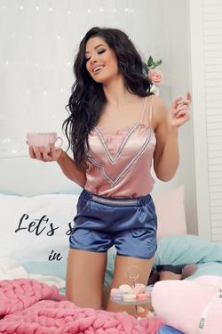 Easy go Pantaloni scurți din satin