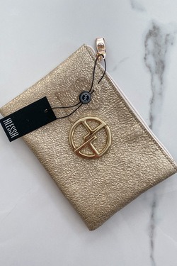 Gold Blink Несесер от ест. кожа - малък