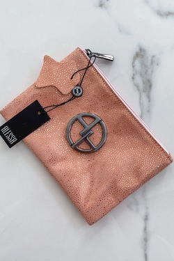 Sweet Peach Несесер от ест. кожа - малък