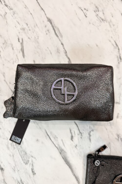 Crispy Graphite несесер от ест. кожа - голям