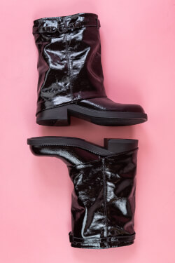 Dreamy Step Лачени Кубинки - Black