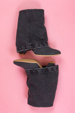 Strut Perfection Ghete - Black Denim