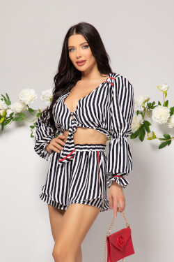 Strut Siren Ruffles Pantaloni Scurți