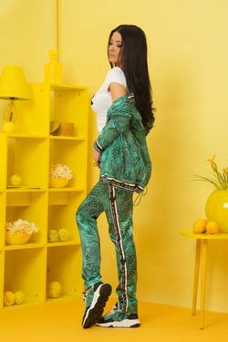 Can’t ignore you pantalon – print verde