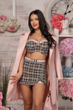 Wild Beauty Кроп-Топ - Green/Pink