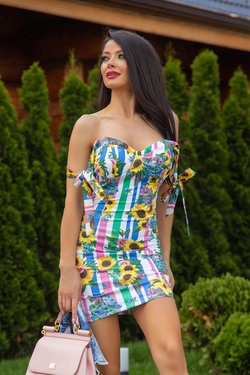 Keep on shining bodycon рокля - розово