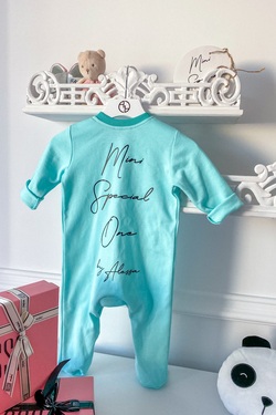 Alessa Mini Special One ромпър с копчета - мента