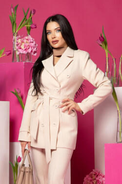 Whispered Elegance Trenč - Soft Beige