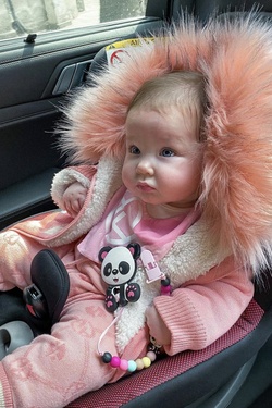 Alessa mini Jachetă tricotată - pink