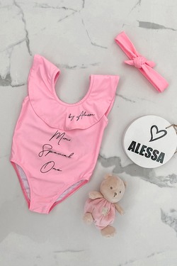 Little Mermaid mini Цял бански - Rose