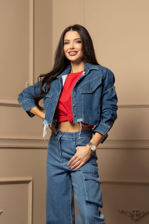 Dressed To Kill яке От Деним - Blue