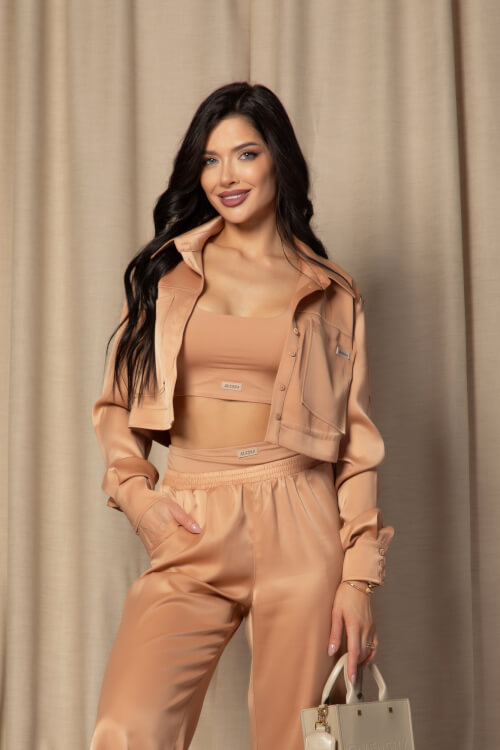 Gentle Beauty Short Shirt - Mocha