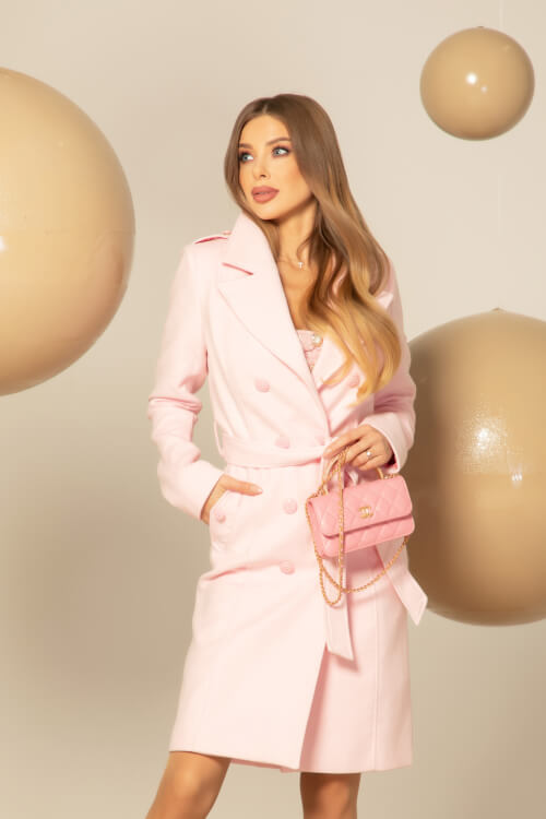 Cashmere Cloud Палто - Pink