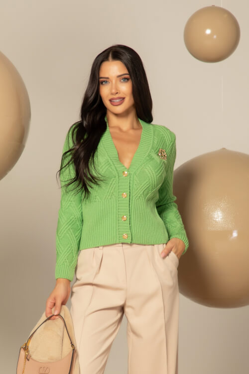 Wool & Wonder Жилетка От Вълна - Green