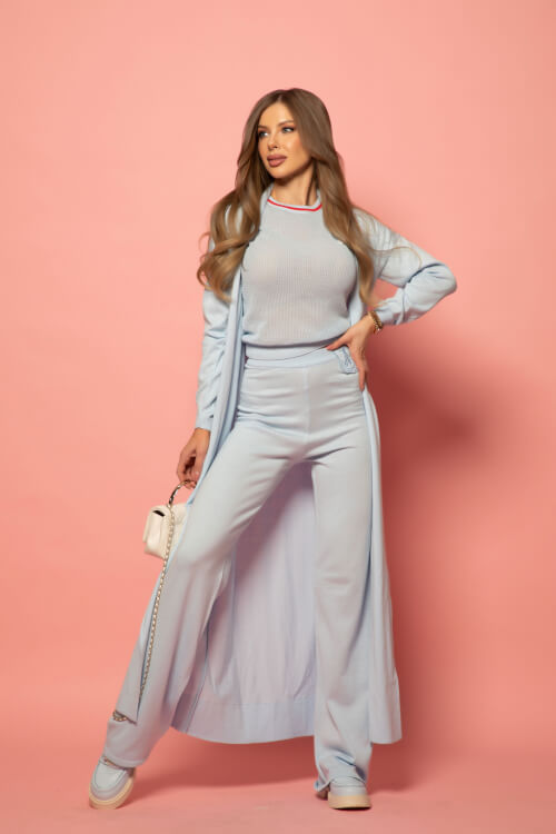 Pastel muse Μακρύ Παντελόνι - Light Blue