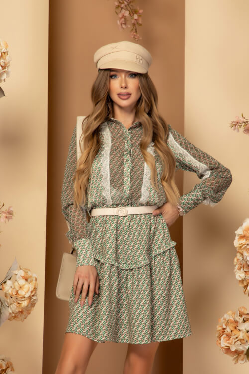 Hypnotic Harmony Ruffles Рокля