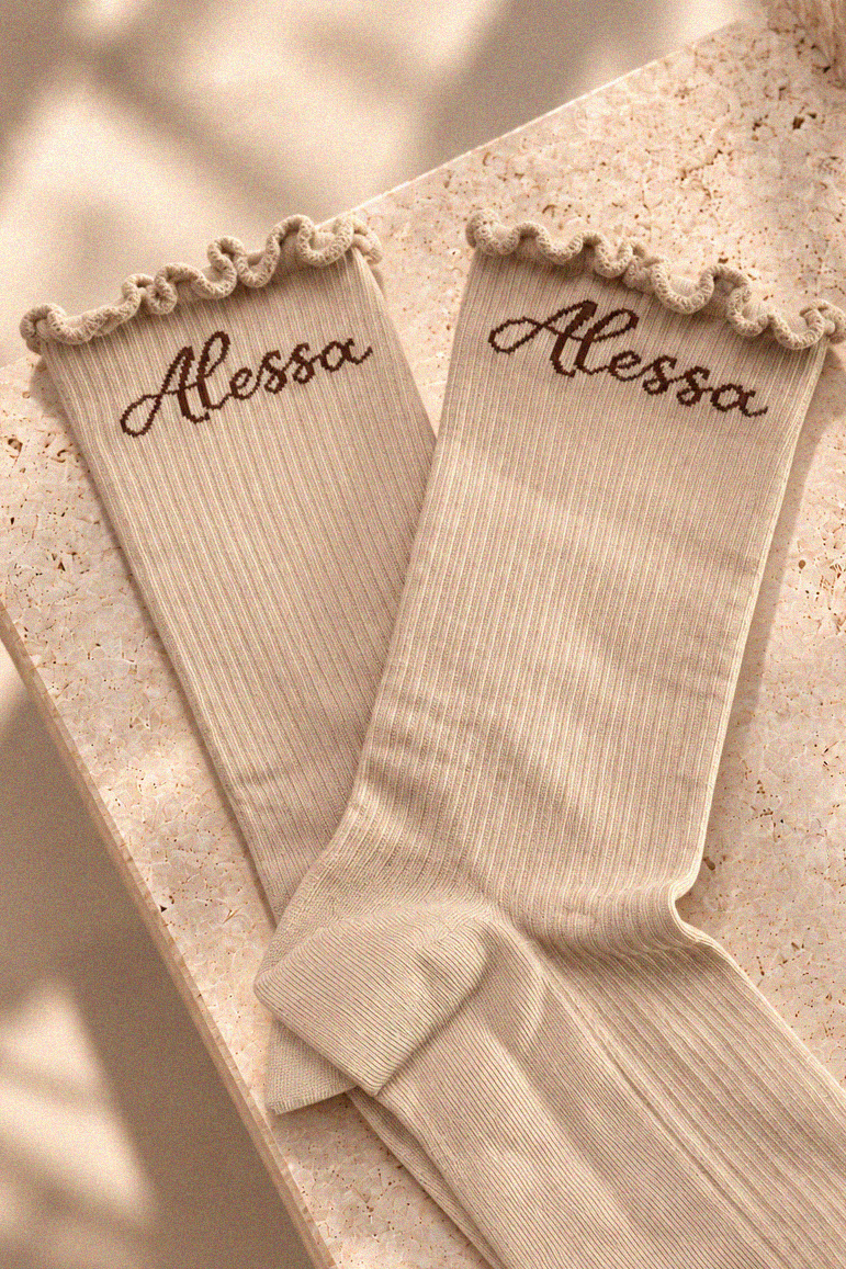 Prestige Pair Șosete de Lungime Medie - Soft Beige - Imagine 2