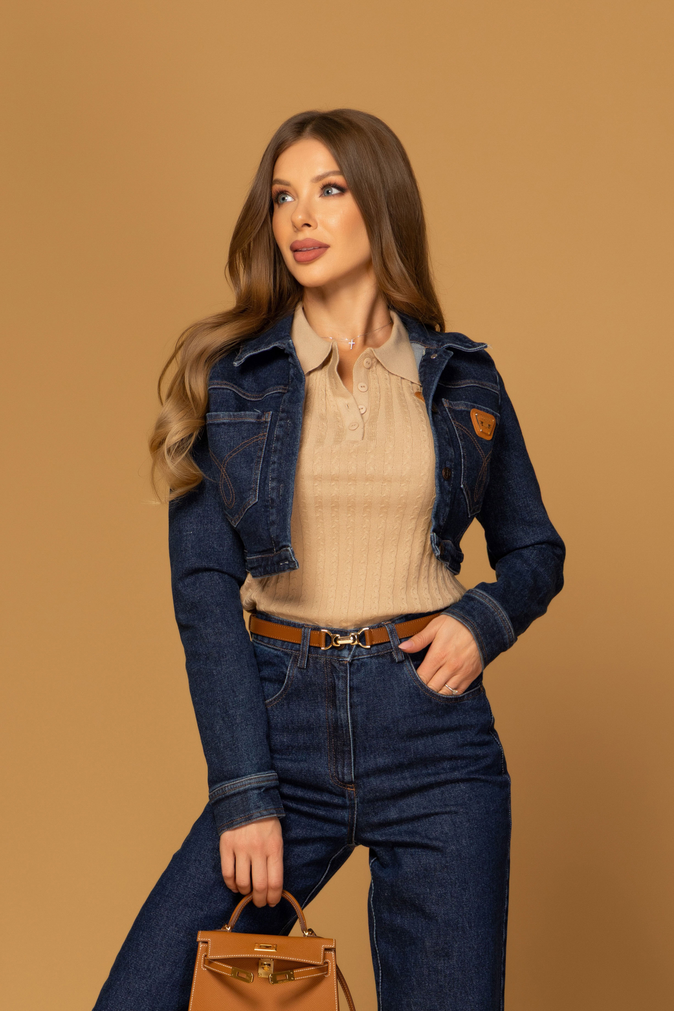 Icon Luxe Колан - Brown - Изображение 3
