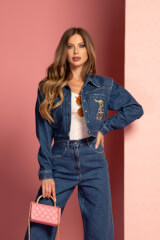 Alessa Royalty Дънки - Blue - Изображение 8
