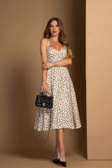 Playful Elegance Midi Рокля - Изображение 4