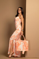 Trendsetter Icon Дълга Рокля - Orange - Изображение 5