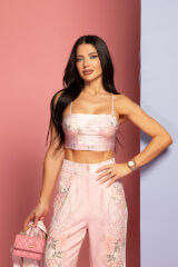 A Touch of Romance Дълъг Панталон - Pink - Изображение 3