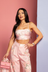 A Touch of Romance Дълъг Панталон - Pink - Изображение 5