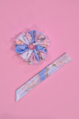 A Touch of Romance Scrunchie Μεγάλο - Vista Blue - Εικόνα 2