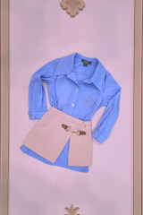 Luxury Classic Mini Дълга Риза - Blue - Изображение 3