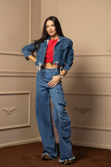 Show Off Cargo Дънки - Denim Blue - Изображение 7