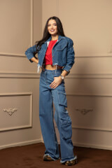 Dressed To Kill яке От Деним - Blue - Изображение 4