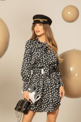 Chic Whisper Ruffles Рокля С Подвижен Колан - Изображение 2