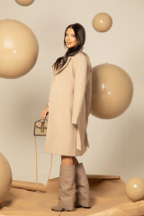 Cashmere Cloud Палто - Taupe - Изображение 10