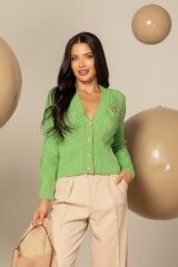 Wool & Wonder Жилетка От Вълна - Green - Изображение 2
