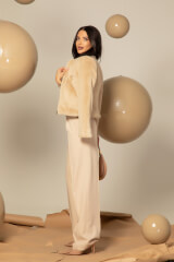 Sugar Touch Палтенце От Еко Косъм - Beige - Изображение 11