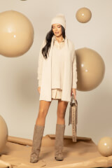 Snug & Chic Шапка От Плетиво - Seashell - Изображение 3