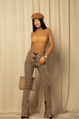 Mesh Desire Блуза От Две части - Mocha - Изображение 14