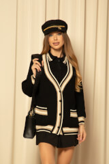 Touch of Elegance Жилетка От Плетиво - Black - Изображение 2