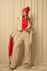 Snug & Chic Шапка От Плетиво - Red - Изображение 5