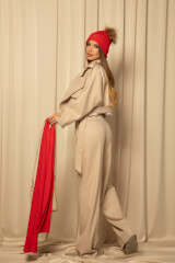 Snug & Chic Шапка От Плетиво - Red - Изображение 12